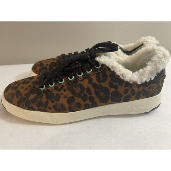 Cole Haan Womens Grandpro Leopard Print Fashion Sneaker Size 9 with box - Picture 3 of 6